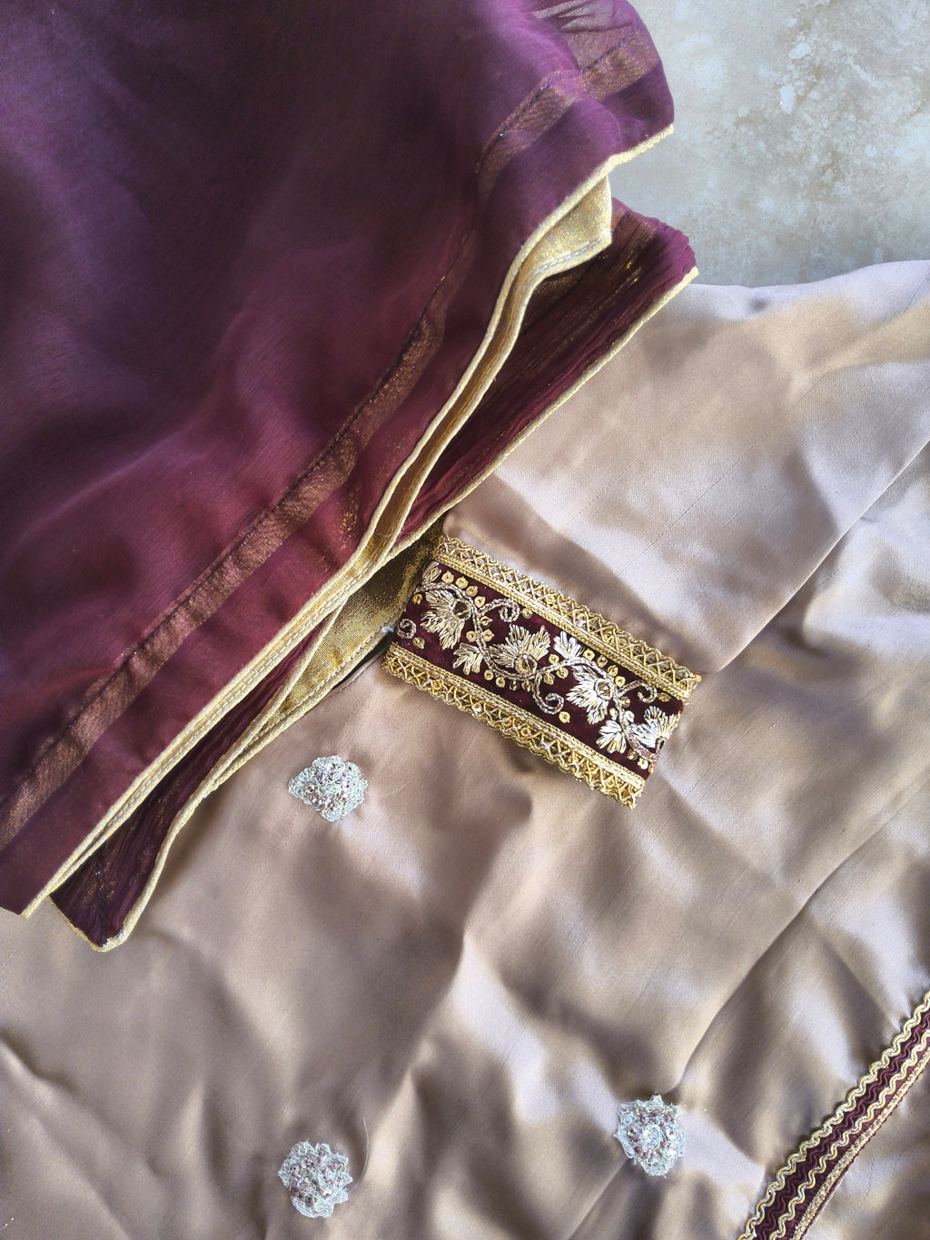 Mocha long anarkali 6-9 months and 5-6 years