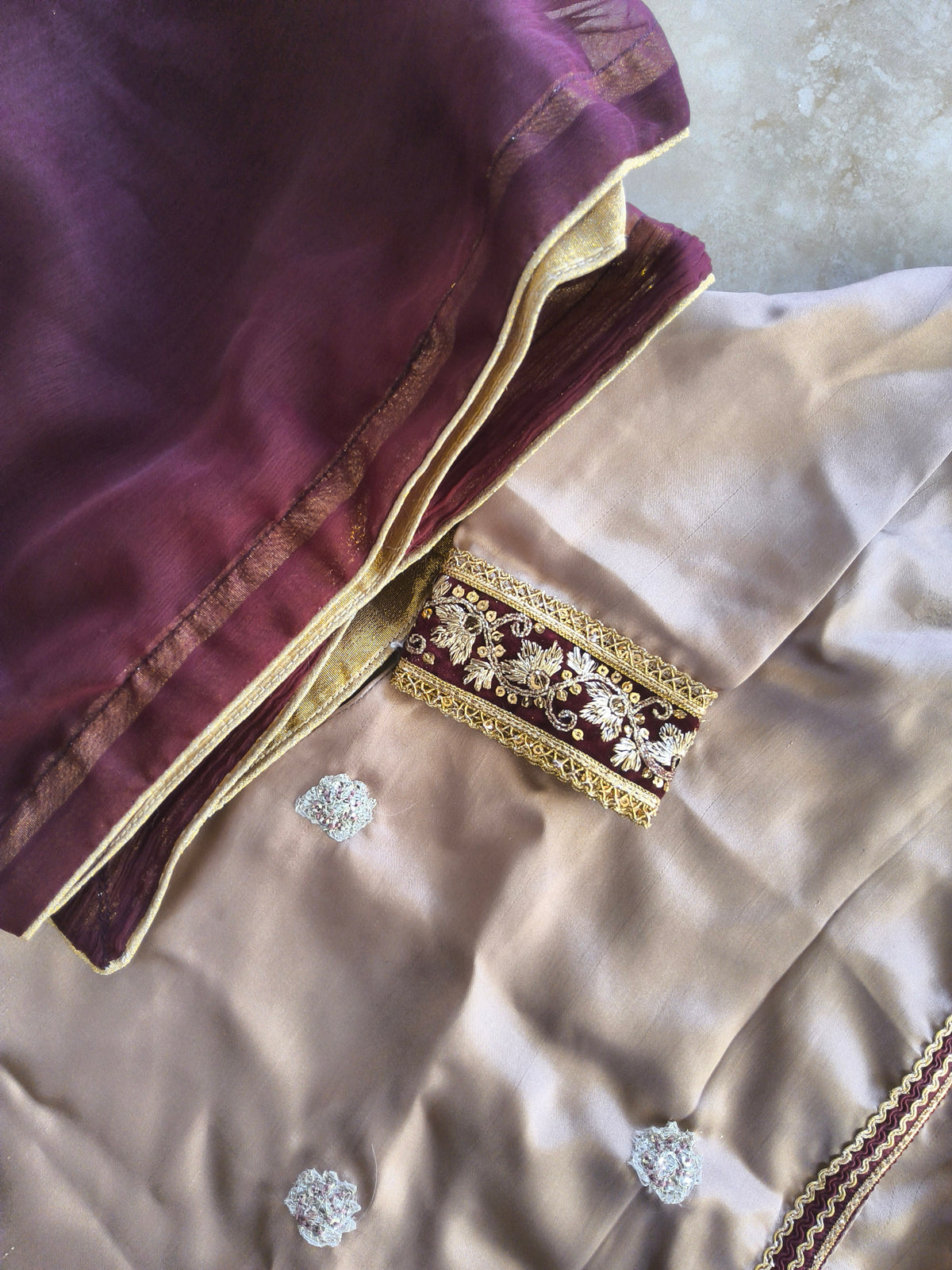 Mocha long anarkali 6-9 months and 5-6 years