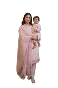 Baby pink/grey mother daughter (0 months-adult XXXL)