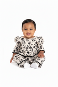 Black floral co ord (0-XL) mother daughter