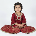 Maroon gharara (0-3 months to 4-5 years)