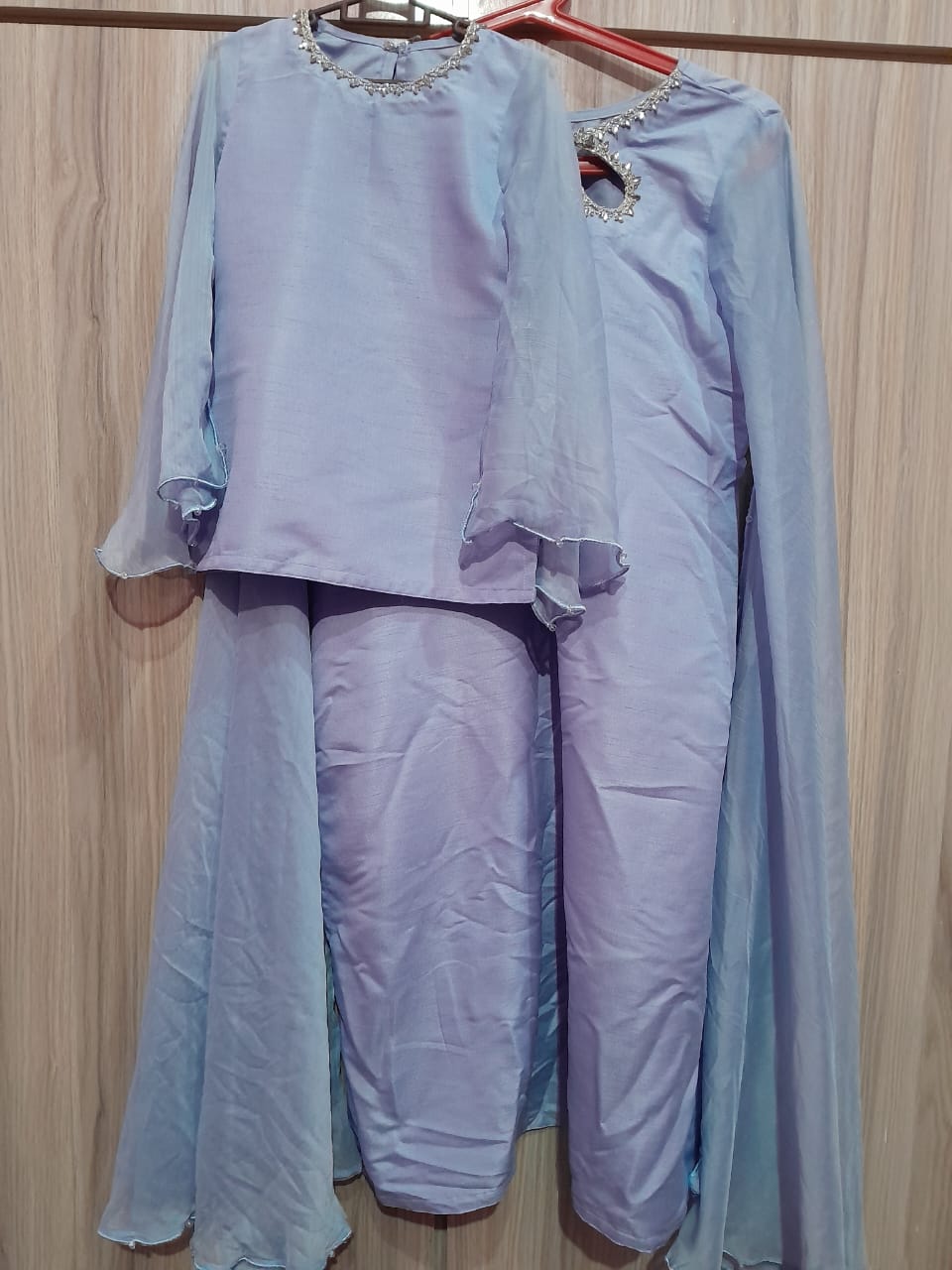 Blue long sleeved Mother daughter set - sold together.