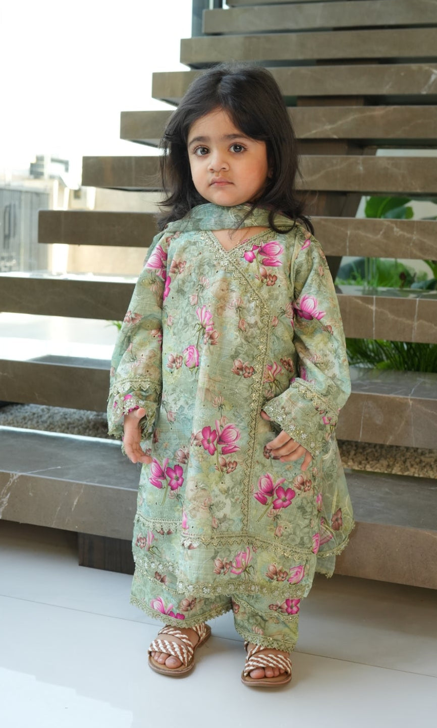 💚🩷 Noor Mint Floral (0-3 months to XXL)
