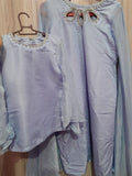 Blue long sleeved Mother daughter set - sold together.
