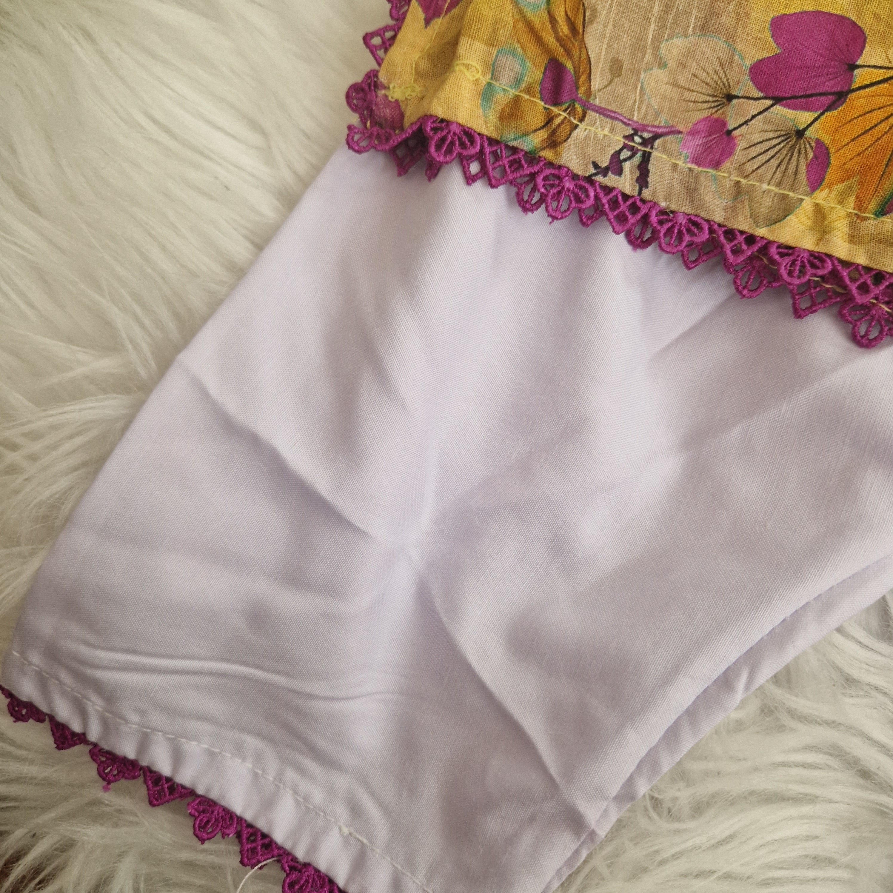Yellow lawn cotton (newborn to 3 years)