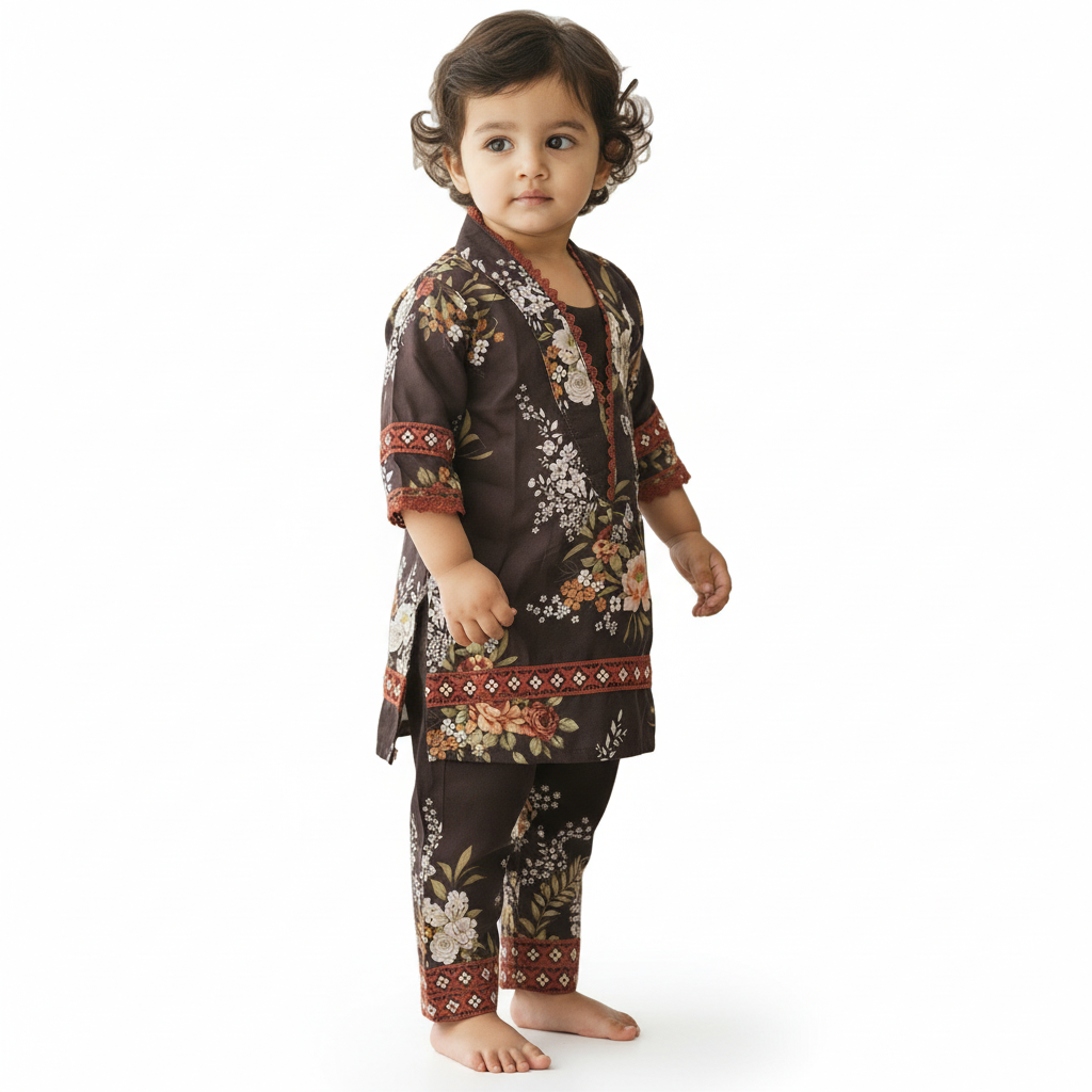 Black silk mother daughter (0 months-adult XXXL)