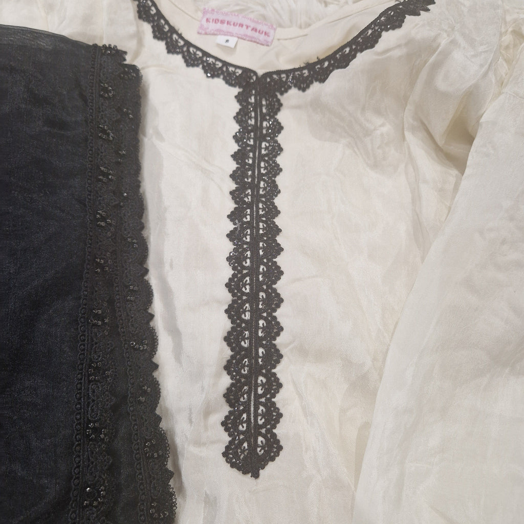 Mother Daughter- Russian silk cream and black (0-3 months to XXL)