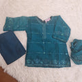Teal chiffon (3-6 months and 6-9 months)