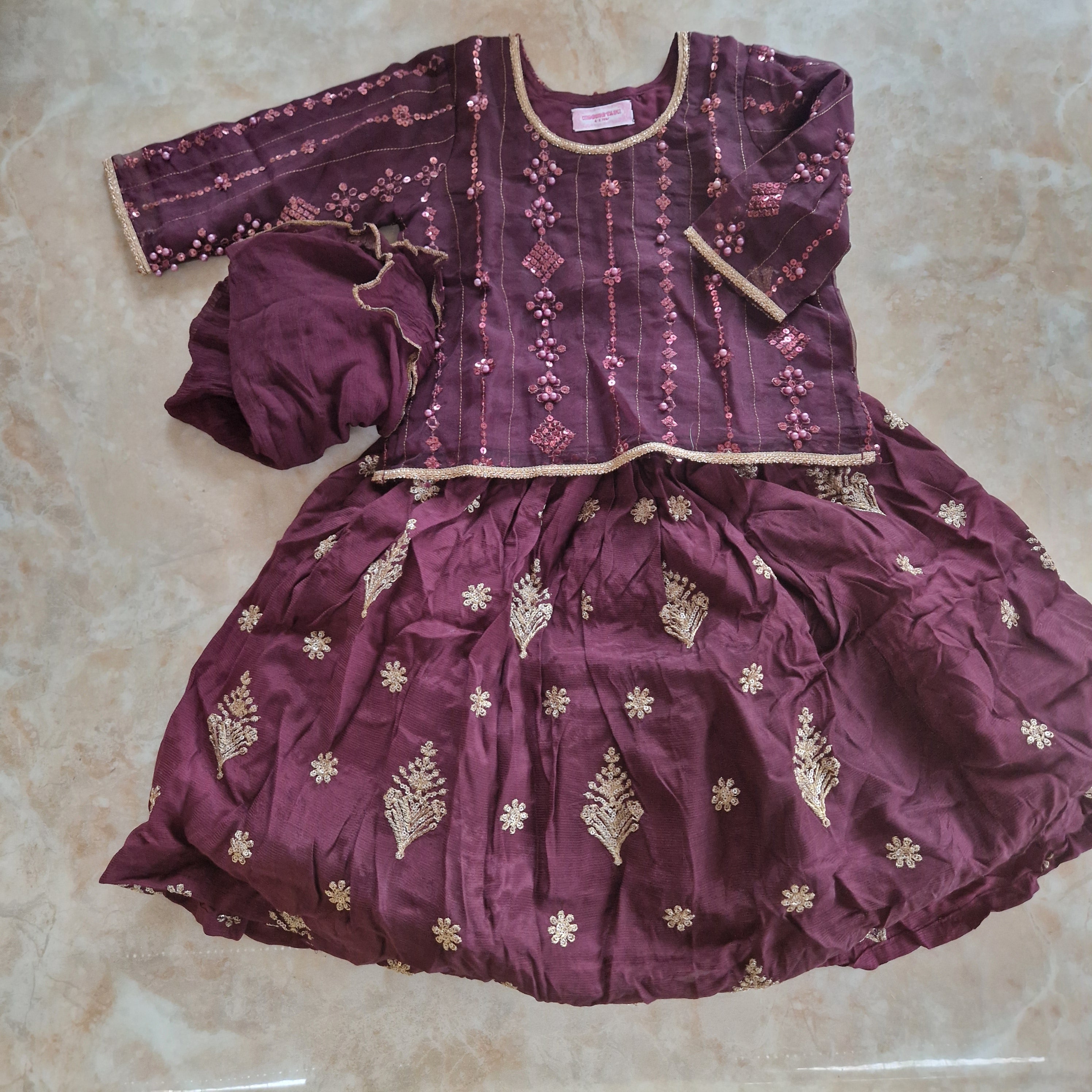 Plum organza (4 and 5 years)
