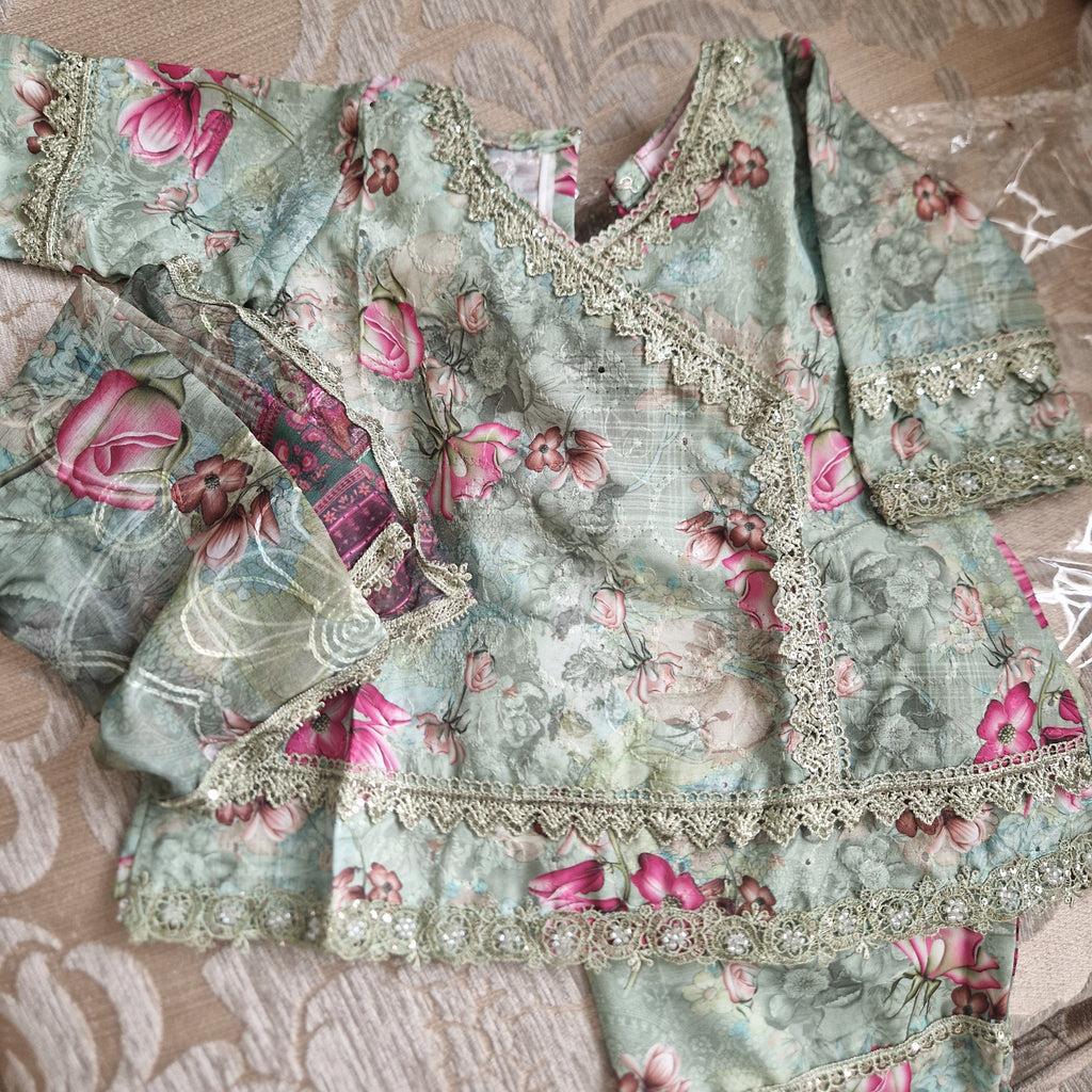 💚🩷 Noor Mint Floral (0-3 months to XXL)