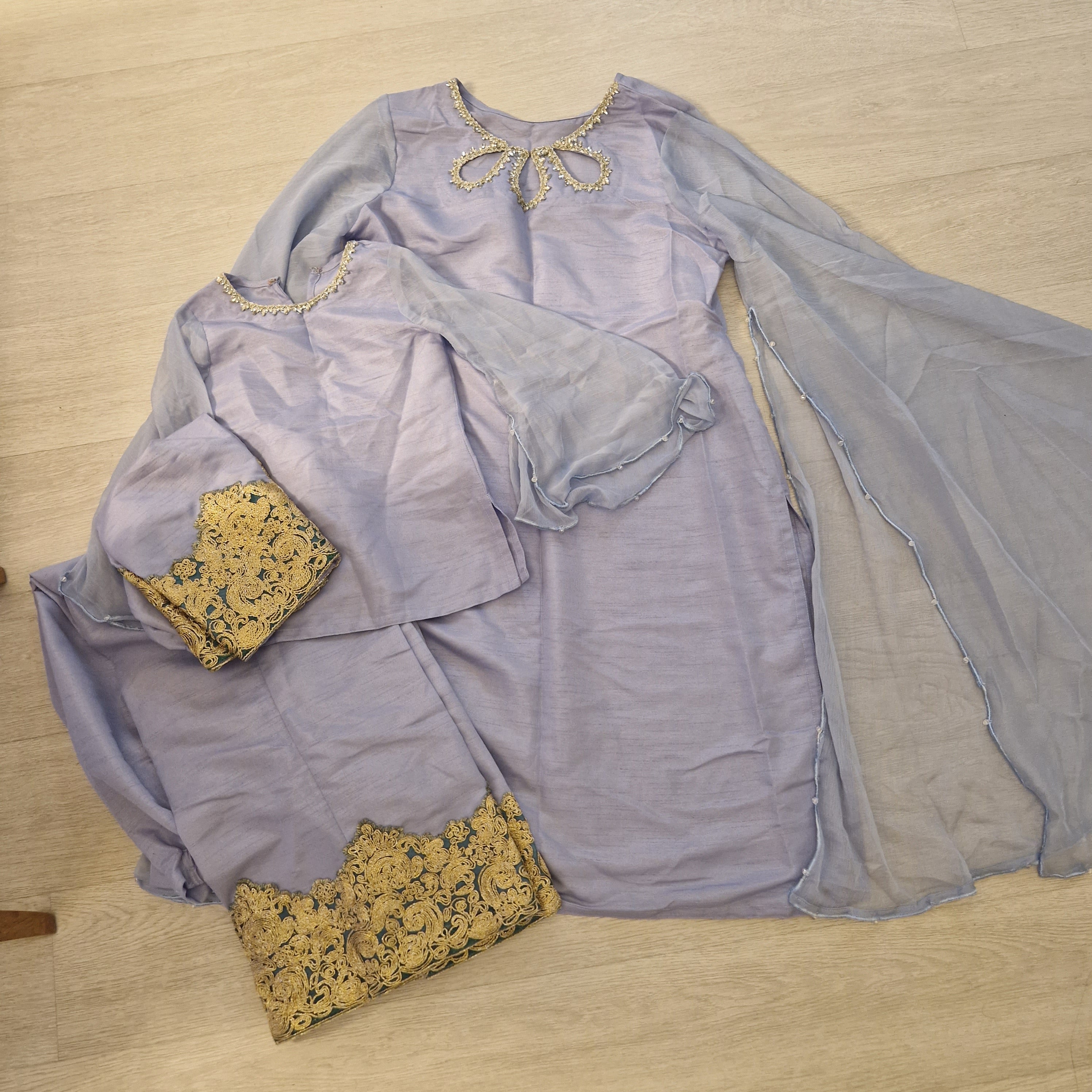 Blue long sleeved Mother daughter set - sold together.