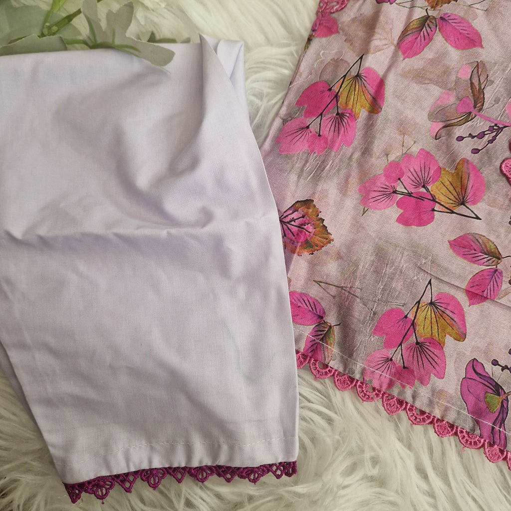 Purple lawn cotton (newborn to 3 years)