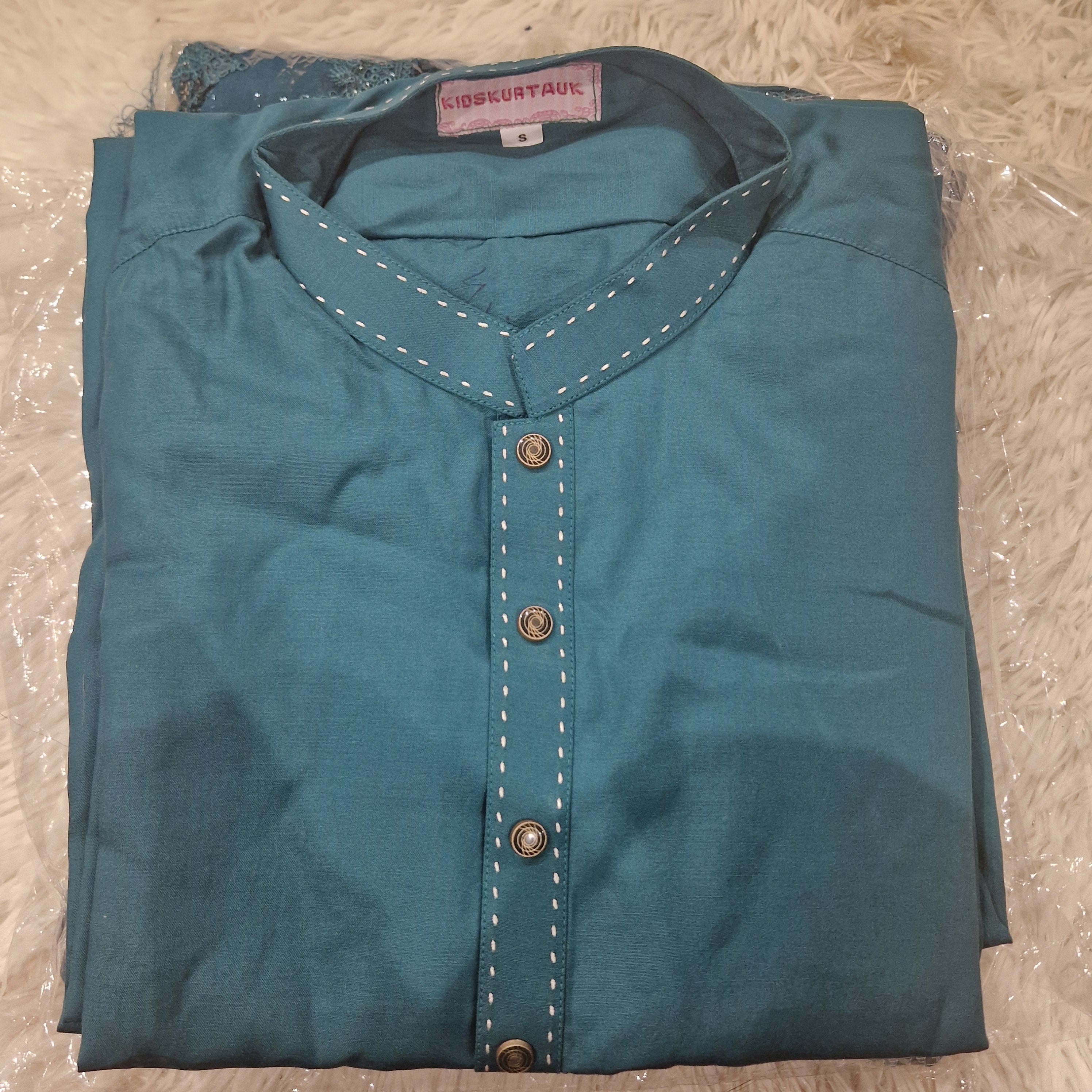 Dad teal shalwar Kameez (adult XS to XXL)