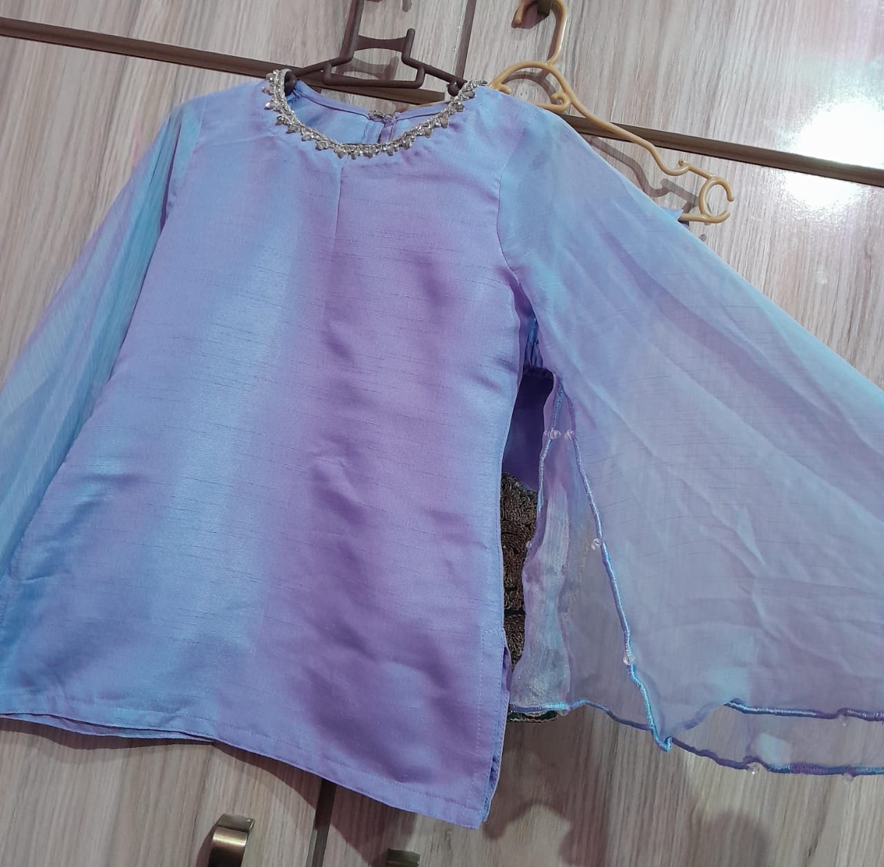 Blue long sleeved Mother daughter set - sold together.