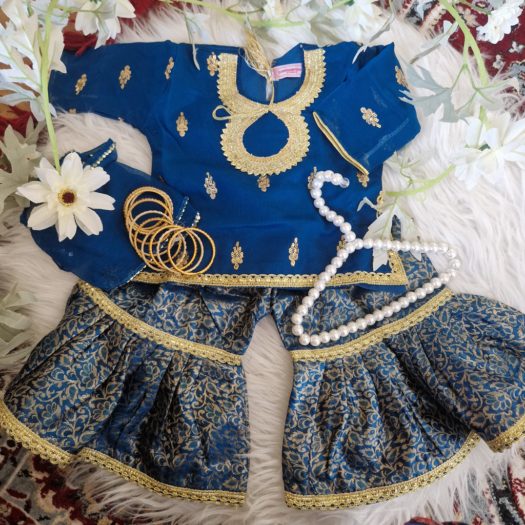 Teal gharara (0-3 months to 4-5 years)