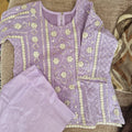 Lilac farshi shalwar (2-3 years)