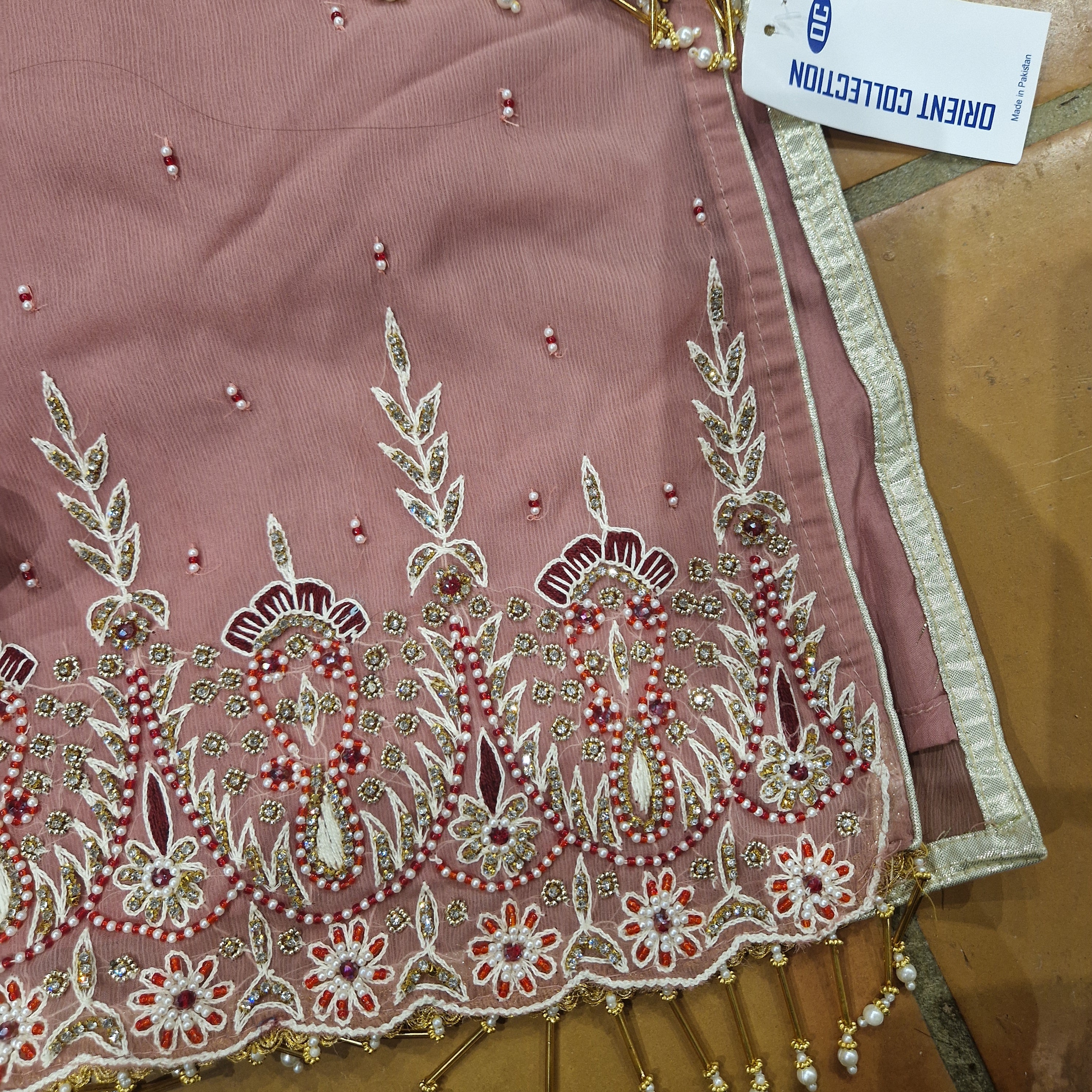 Sold together 6-12 months and Medium Adult pink gharara