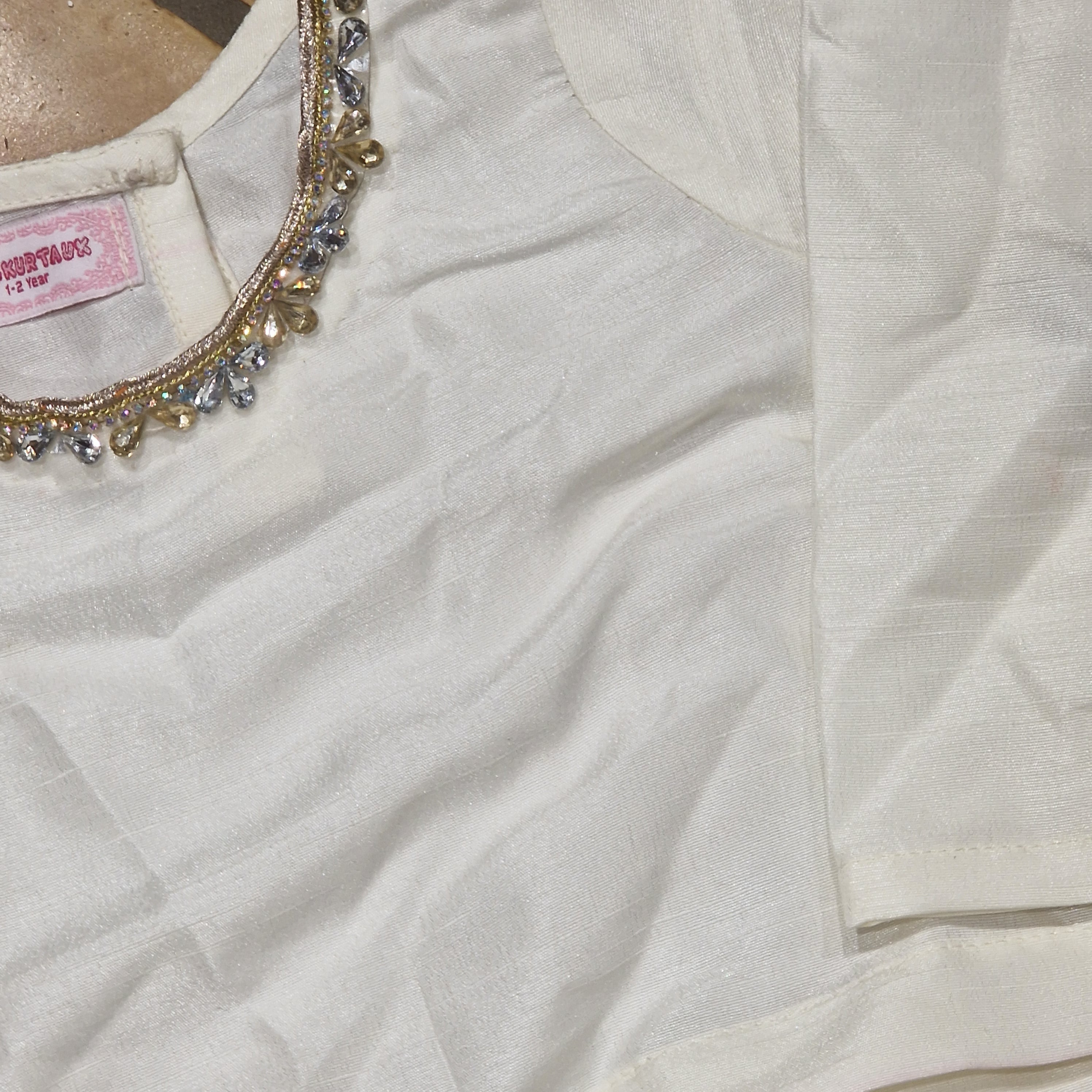 Silk top and organza skirt (1-2 years)