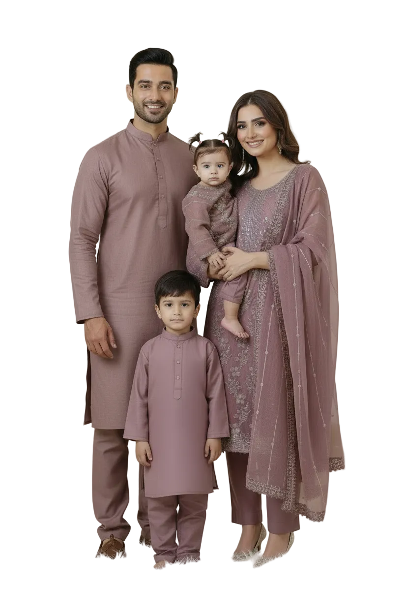 Mother Daughter- Mauve sequinned (0-3 months to 2-3 years)(Mum XS to XL)