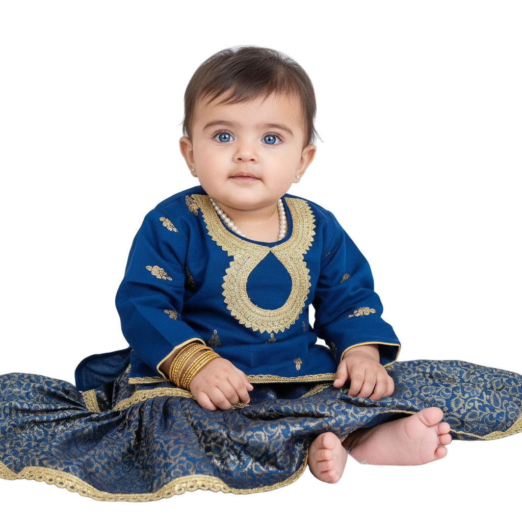 Teal gharara (0-3 months to 4-5 years)