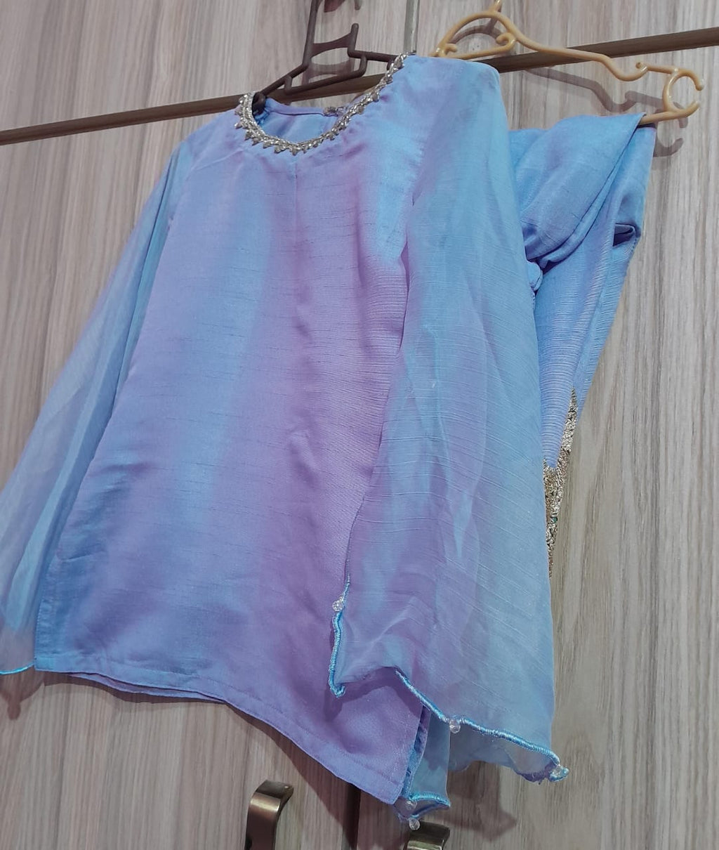 Blue long sleeved Mother daughter set - sold together.