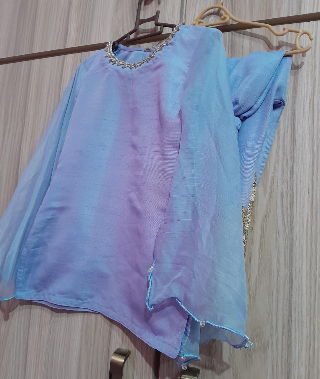 Blue long sleeved Mother daughter set - sold together.